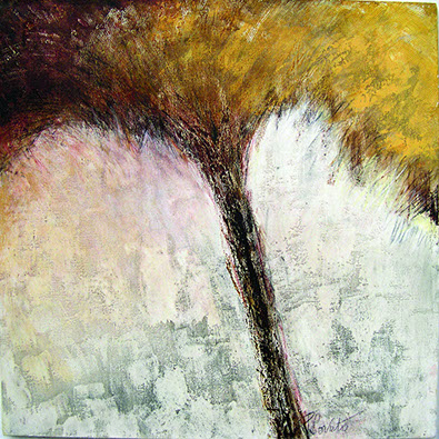 Natura 2, Polittico (particolare), Olio e tecnica mista su tela, cm 60x60, 2005