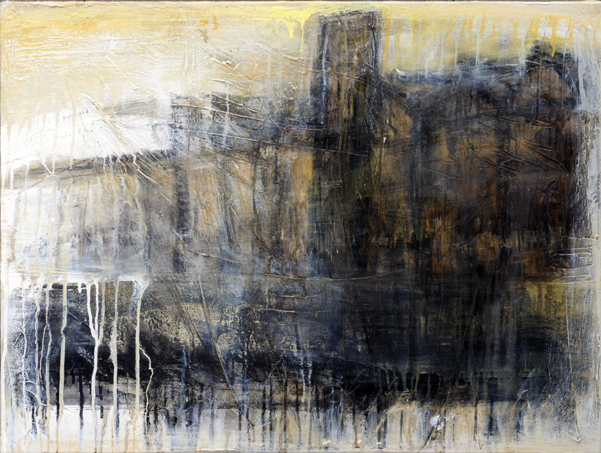 Abbandono, Olio, smalto e acrilico su tela, cm 60x80, 2010